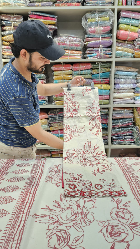 Super cool pure cotton flower print